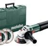 Metabo WQ 1100-125 Haakse Slijper In Koffer Incl. 2 Diamantzaagbladen - 1100W - 125mm - 610035510