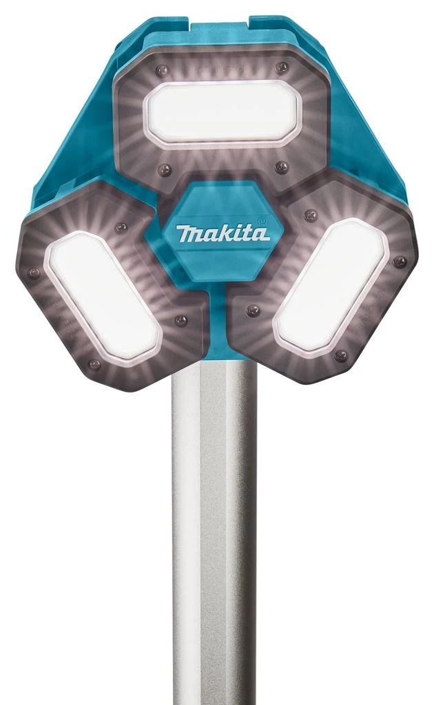 Makita NLADML814 14.4V - 18V Li-Ion Accu Bouwlamp Op Statief - 3 Spots - 100-220cm - 3000 Lumen 12 Makita NLADML814 14.4V - 18V Li-Ion Accu Bouwlamp Op Statief - 3 Spots - 100-220cm - 3000 Lumen - Afbeelding 12
