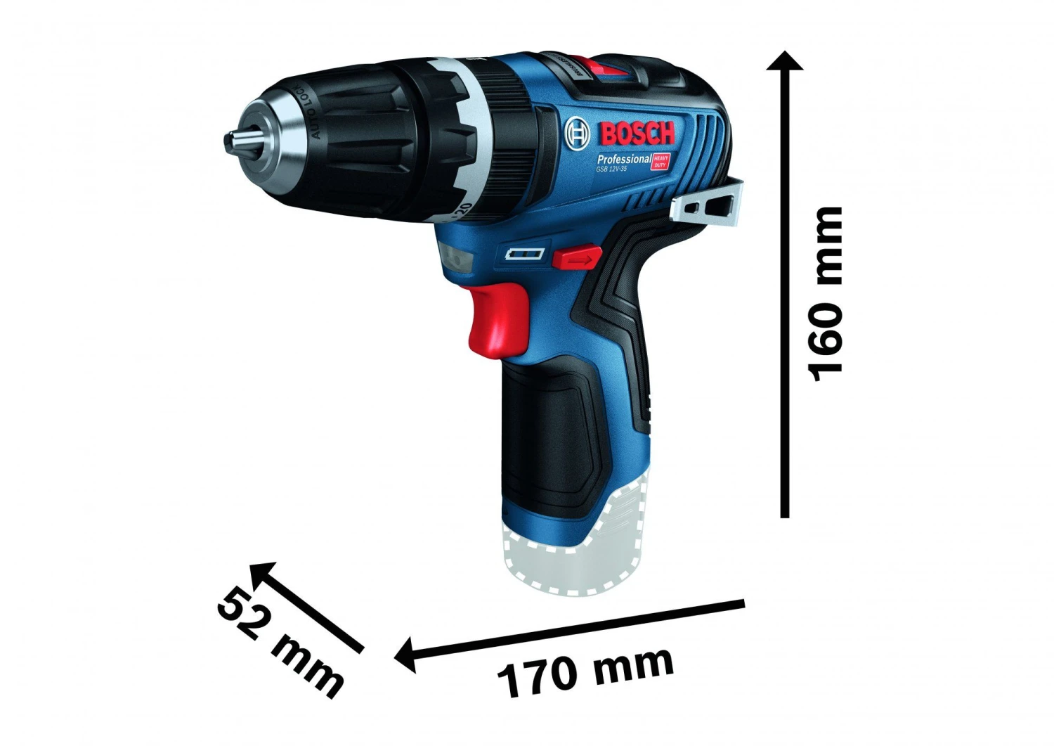 Bosch GSB 12V-35 12V Li-ion Accu Schroefklopboormachine In L-Boxx 2 Bosch GSB 12V-35 12V Li-ion Accu Schroefklopboormachine In L-Boxx - Afbeelding 2