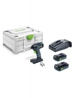 Festool TID 18 C3,1-Plus 18V Li-Ion Accu Slagschroevendraaier Set (2x 3,1Ah) In Systainer - 180Nm - 8x220mm - Koolborstelloos - 576485