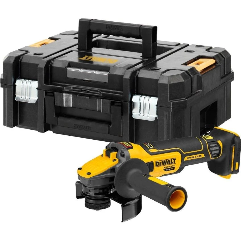 DeWALT DCG409T1 54V Li-ion FlexVolt Accu Haakse Slijper Set (1x 6.0Ah) In TSTAK Koffer - 125mm 2 DeWALT DCG409T1 54V Li-ion FlexVolt Accu Haakse Slijper Set (1x 6.0Ah) In TSTAK Koffer - 125mm - Afbeelding 2