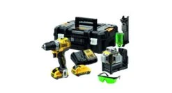 DeWALT DCK212D2T-QW 12V Li-ion XR Accu Schroef/boormachine (DCD701) & Accu Zelfnivellerende Multilijnlaser - Groen - 3x 360˚ Combiset (2x 2.0Ah) In TSTAK Koffer
