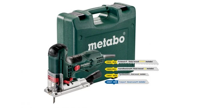 Metabo STE 100 QUICK SET Decoupeerzaag Incl. 20 Decoupeerzaagbladen In Koffer - 710W - T-greep - Variabel - 601100900 1 Metabo STE 100 QUICK SET Decoupeerzaag Incl. 20 Decoupeerzaagbladen In Koffer - 710W - T-greep - Variabel - 601100900