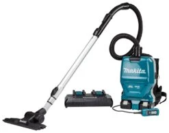 Makita DVC261TX11 2x18V Li-Ion Accu Rugstofzuiger Set (2x 5,0Ah) Incl. Accessoires - 120m³/uur - Koolborstelloos
