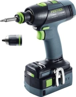 Festool T 18+3 HPC4,0 I-Plus 18V Li-Ion Accu Schroefboormachine Set (2x 4,0Ah) In Systainer - 50Nm - 35mm - Koolborstelloos - 576446