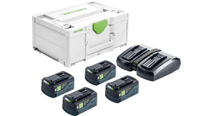 Festool SYS 18V 4x5,0/TCL 6 DUO Energieset (4x 5,0Ah) In Systainer - 577709 1 Festool SYS 18V 4x5,0/TCL 6 DUO Energieset (4x 5,0Ah) In Systainer - 577709