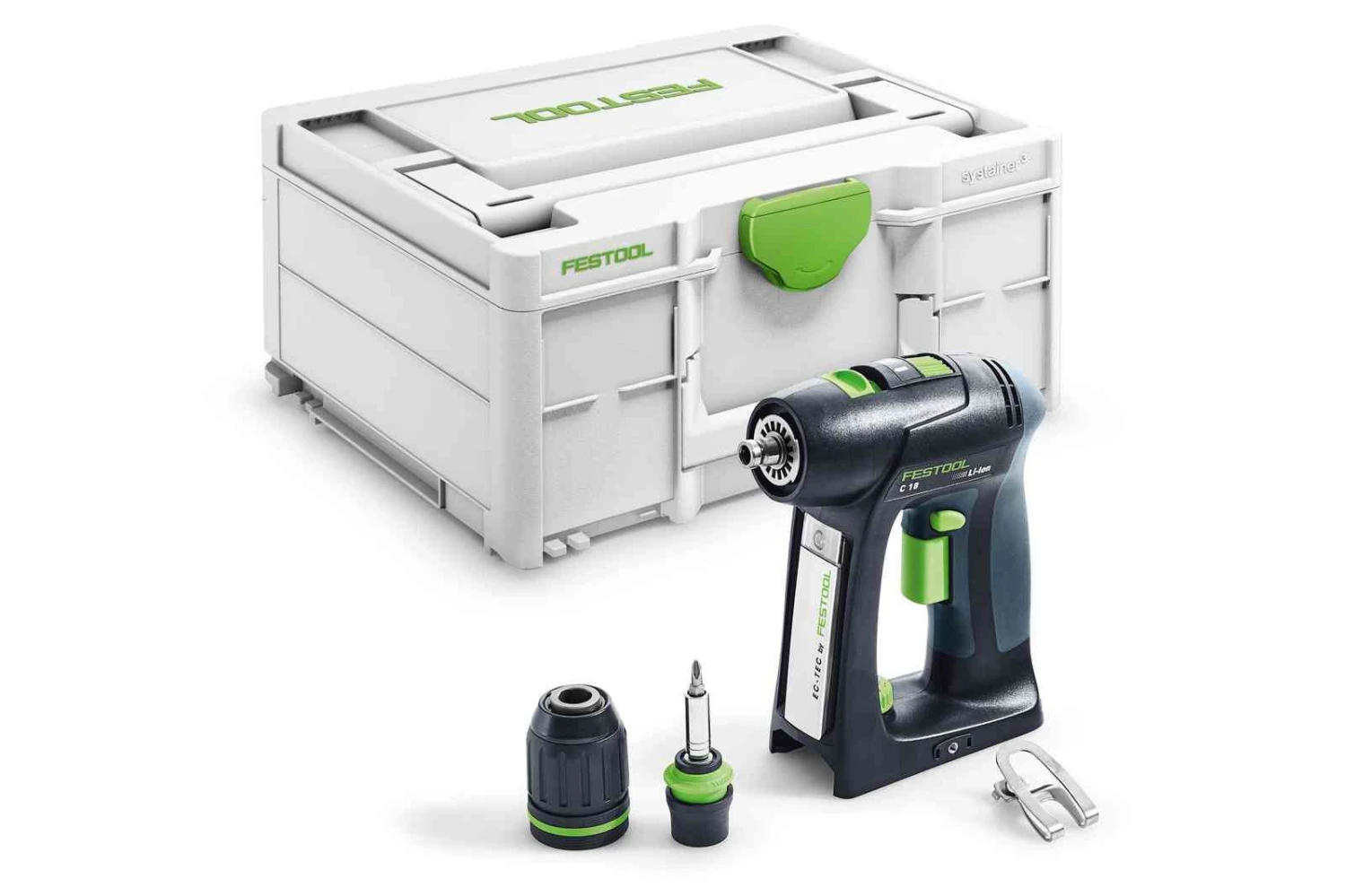 Festool C 18 LI BASIC 18V Li-Ion Accu Schroefboormachine Body In Systainer - 45Nm - 45mm - Koolborstelloos - 576434 1 Festool C 18 LI BASIC 18V Li-Ion Accu Schroefboormachine Body In Systainer - 45Nm - 45mm - Koolborstelloos - 576434