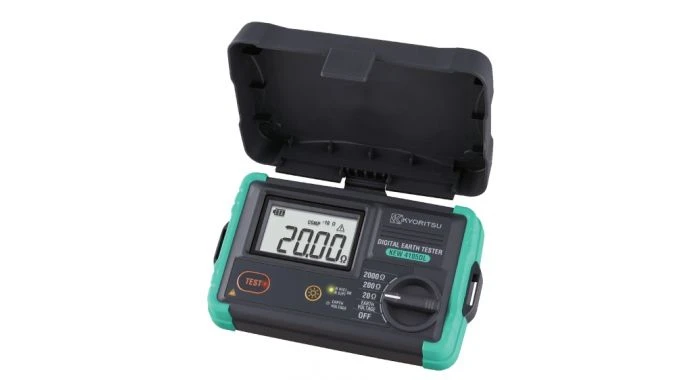 Kyoritsu 4105DL Digitale Aardverspreidingsweerstandmeter Kit 1 Kyoritsu 4105DL Digitale Aardverspreidingsweerstandmeter Kit
