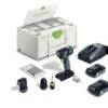 Festool TXS 18 C 3,0-Set 18V Li-Ion Accu Schroefboormachine Incl. Bitset (2x 3,0Ah) In Systainer - 40Nm - 576896