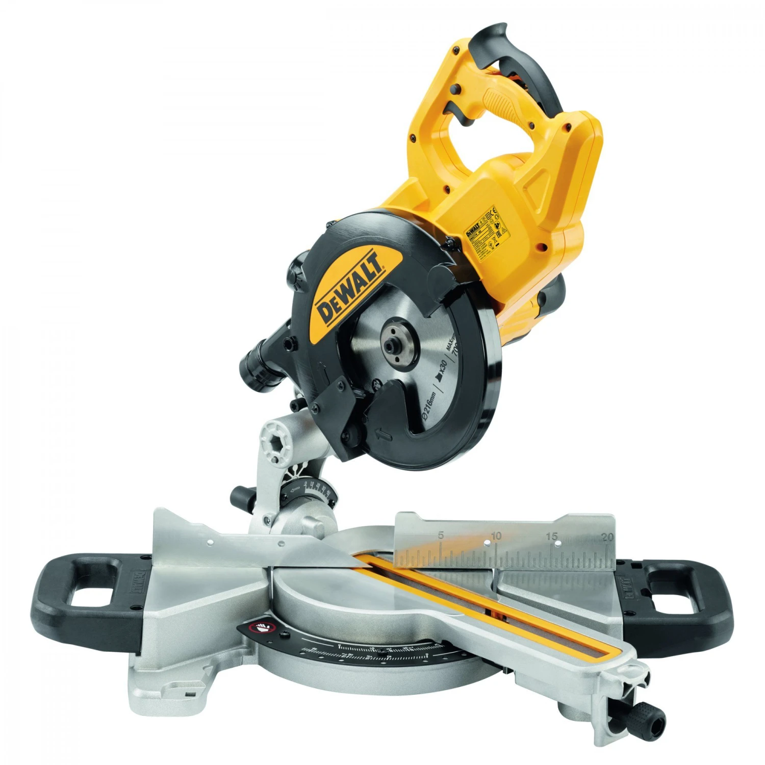DeWALT DWS774 Afkortzaag Met XPS Zaaglijnindicator - 1400W - 216 X 30mm - DWS774-QS 1 DeWALT DWS774 Afkortzaag Met XPS Zaaglijnindicator - 1400W - 216 X 30mm - DWS774-QS