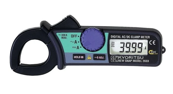 Kyoritsu 2033 Mini Stroomtang - AC/DC 300A - 02033001A 1 Kyoritsu 2033 Mini Stroomtang - AC/DC 300A - 02033001A