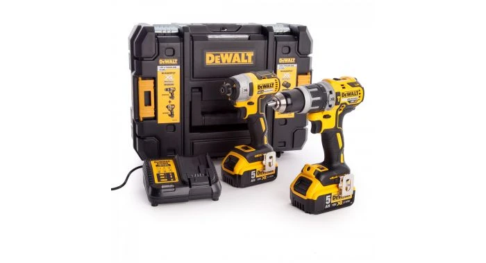 DeWalt DCK266P2T 18V Li-Ion Accu Klopboor-/schroefmachine (DCD796) & Slagschroevendraaier (DCF887) Combiset (2x 5.0Ah Accu) In TSTAK 1 DeWalt DCK266P2T 18V Li-Ion Accu Klopboor-/schroefmachine (DCD796) & Slagschroevendraaier (DCF887) Combiset (2x 5.0Ah Accu) In TSTAK