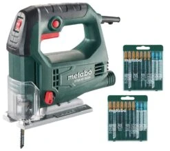 Metabo STEB 65 QUICK SET Decoupeerzaag Incl. 20 Zaagbladen In Koffer - 450W - D-greep - Variabel - 690920000