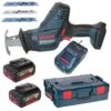 Bosch GSA 18 V-LI C 18V Li-Ion Accu Reciprozaag Set (2x 5.0Ah Accu) In L-Boxx - Snelwissel - 06016A5002