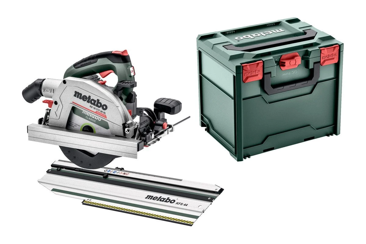 Metabo 691194000 KS 18 LTX 66 BL 18V Li-ion Accu Cirkelzaag Body - Koolborstelloos + Geleiderail KFS 44 1 Metabo 691194000 KS 18 LTX 66 BL 18V Li-ion Accu Cirkelzaag Body - Koolborstelloos + Geleiderail KFS 44