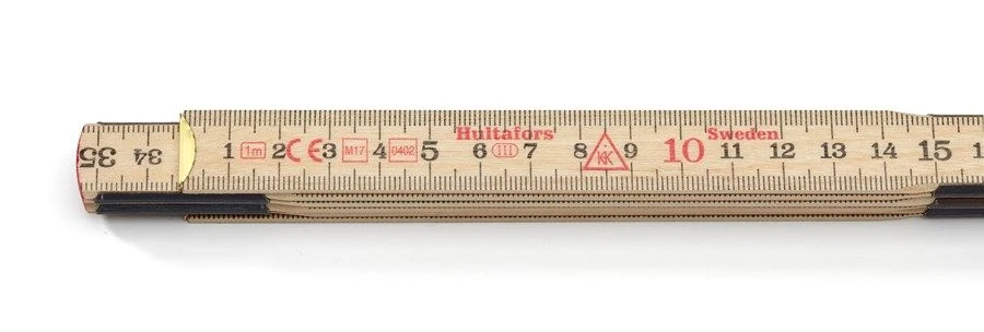 Hultafors 1959-01-06 Duimstok - Hout - 1m - 100204 3 Hultafors 1959-01-06 Duimstok - Hout - 1m - 100204 - Afbeelding 3