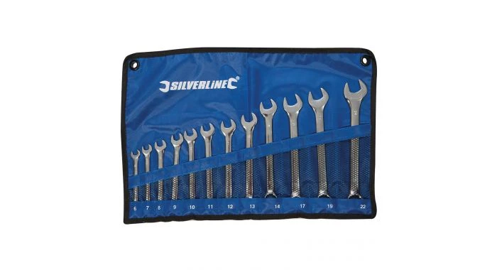 Silverline 633799 12-delige Ringsteeksleutelset - 6-22mm 1 Silverline 633799 12-delige Ringsteeksleutelset - 6-22mm