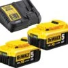 DeWalt DCB115P2 18V Li-Ion Accu Starterset (2x 5.0Ah) + Lader - DCB115P2-QW