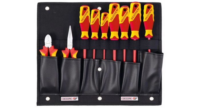 Gedore 1100 W-002 VDE - 9-delige Tangen/schroevendraaierassortiment Gereedschapblad Et - 1100 W 1 Gedore 1100 W-002 VDE - 9-delige Tangen/schroevendraaierassortiment Gereedschapblad Et - 1100 W