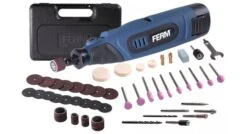 FERM CTM1016 12V Li-ion Accu Multitool Set (1x 1.5Ah Accu) + 45 Delige Accessoireset In Koffer