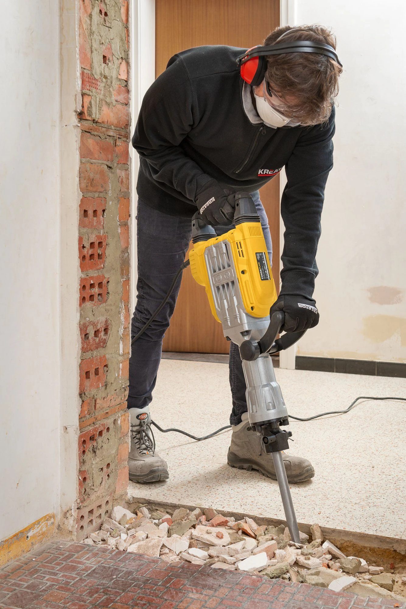 Powerplus POWX11861 HEX Breekhamer In Koffer 1700W - 60J 9 Powerplus POWX11861 HEX Breekhamer In Koffer 1700W - 60J - Afbeelding 9