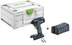 Festool TID 18-Basic 18V Li-Ion Accu Slagschroevendraaier Body In Systainer - 180Nm - 8x220mm – Koolborstelloos + Festool BOX BB-MIX 10 Delige Bitset - PH1/2 - PZ1/3 - SZ0,8x5,5 - TX15-30