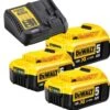 DeWalt DCB115P3 18V Li-Ion Accu Starterset (3x 5.0Ah) + Lader - DCB115P3-QW