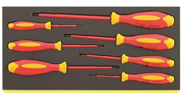 Stahlwille 96838785 7-delige VDE Schroevendraaierset In TCS-inleg - PH/PZ - 96838785 1 Stahlwille 96838785 7-delige VDE Schroevendraaierset In TCS-inleg - PH/PZ - 96838785
