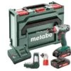 Metabo BS 18 Quick 18V Li-Ion Accu Boor-/schroefmachine Set (2x 2.0Ah Accu) In Koffer Incl. Haakse Voorzetkop En Bitset - 602217870
