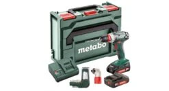 Metabo BS 18 Quick 18V Li-Ion Accu Boor-/schroefmachine Set (2x 2.0Ah Accu) In Koffer Incl. Haakse Voorzetkop En Bitset - 602217870