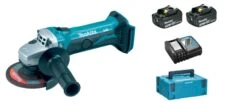 Makita DGA452RFJ 18V Li-ion Accu Haakse Slijper Set (2x 3.0Ah Accu) In Mbox - 115mm