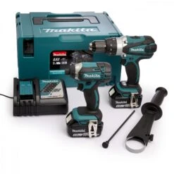 Makita DLX2145TJ 18V Li-Ion Accu Klopboor-/schroefmachine (DHP458) & Slagschroevendraaier (DTD152) Combiset (2x 5.0Ah Accu) In Mbox