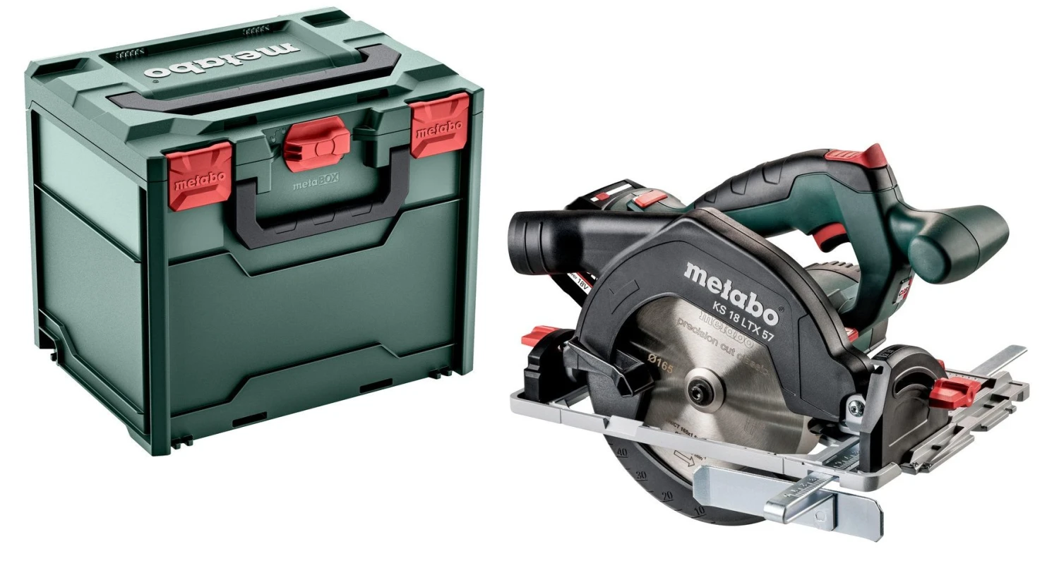 Metabo KS 18 LTX 57 SET 18V Li-Ion Accu Cirkelzaag In MetaBOX Met Geleiderail FS 160 - 57mm - 691065000 5 Metabo KS 18 LTX 57 SET 18V Li-Ion Accu Cirkelzaag In MetaBOX Met Geleiderail FS 160 - 57mm - 691065000 - Afbeelding 5