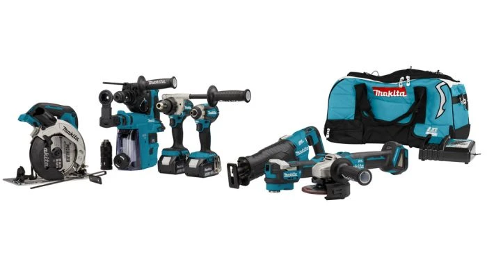 Makita DLX7020TX1 18V Li-ion Accu 7-delige Combiset (2x 5.0Ah Accu) In Tas 1 Makita DLX7020TX1 18V Li-ion Accu 7-delige Combiset (2x 5.0Ah Accu) In Tas