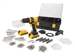 Powerplus POWXB10070 20V Accu Klopboormachine Set (2x 1,5Ah) Incl. 362-delige Accessoiresset
