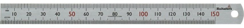 Hultafors STL 150 Stalen Liniaal - 150 Mm - 554003 1 Hultafors STL 150 Stalen Liniaal - 150 Mm - 554003