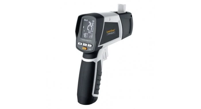 Laserliner CondenseSpot XP Multifunctionele Infrarood Thermometer -bluetooth - Bereik -40°C T/m 800°C - 082.047A 1 Laserliner CondenseSpot XP Multifunctionele Infrarood Thermometer -bluetooth - Bereik -40°C T/m 800°C - 082.047A