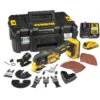 DeWalt DCS355D2 18V Li-Ion Accu Multitool Set (2x 2.0Ah Accu) + 35 Delige Accessoireset In Koffer - Koolborstelloos - DCS355D2-QW