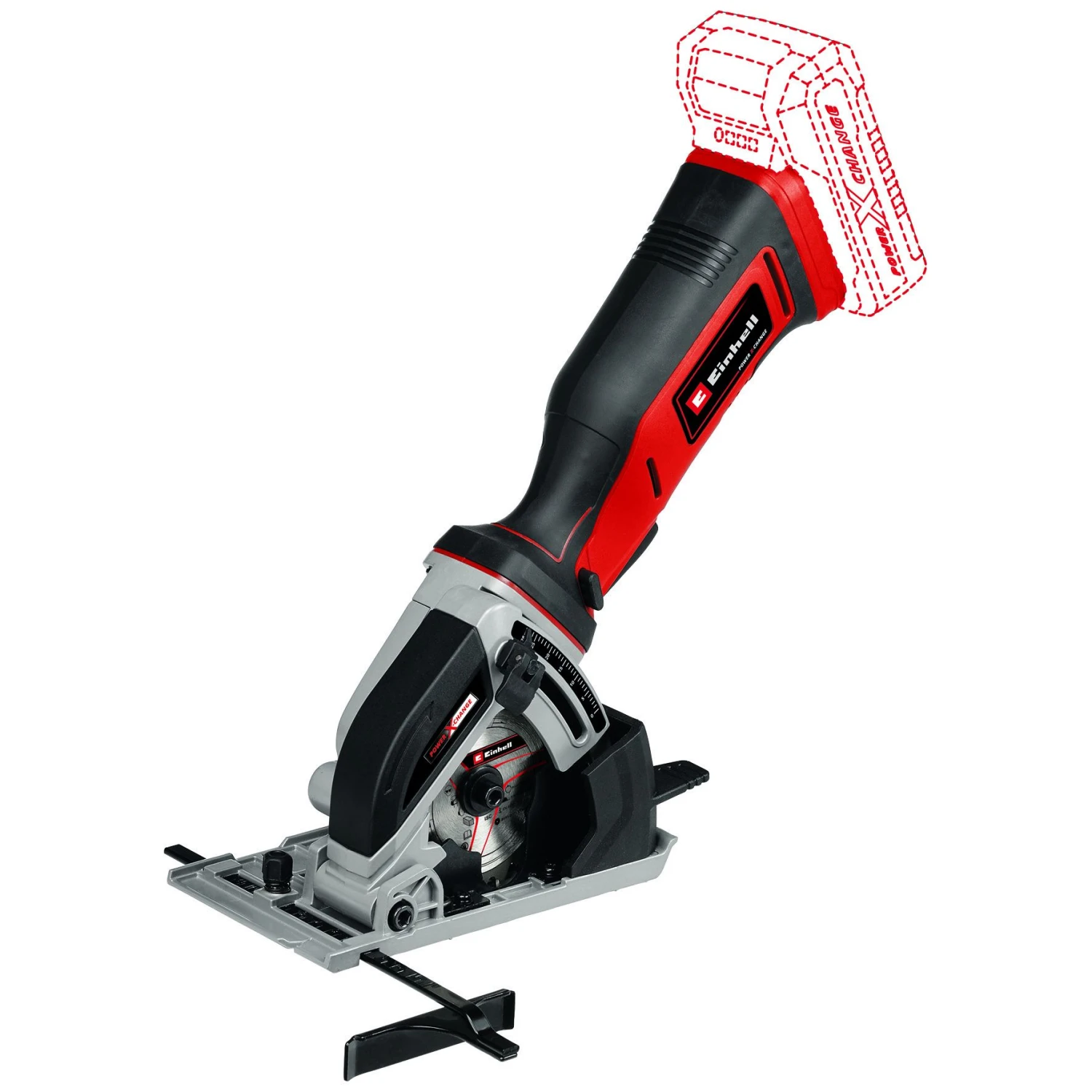 Einhell TE-CS 18/89 Li Solo 18V Li-Ion Accu Mini Handcirkelzaag Body - 28mm 2 Einhell TE-CS 18/89 Li Solo 18V Li-Ion Accu Mini Handcirkelzaag Body - 28mm - Afbeelding 2