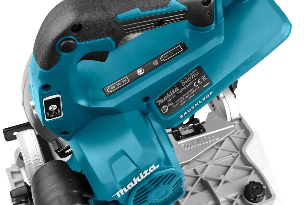 Makita DHS783ZJU 2x18V Li-Ion Accu Cirkelzaag Body - 190mm 4 Makita DHS783ZJU 2x18V Li-Ion Accu Cirkelzaag Body - 190mm - Afbeelding 4