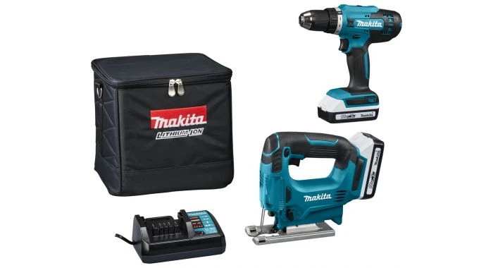 Makita DK18928AX1 18V Li-ion Accu Combiset (G-range) (2x2,0 Ah Accu's) In Tas 1 Makita DK18928AX1 18V Li-ion Accu Combiset (G-range) (2x2,0 Ah Accu's) In Tas