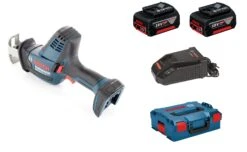 Bosch GSA 18 V-LI C 18V Li-Ion Accu Reciprozaag Set (2x 5.0Ah Accu) In L-Boxx - Snelwissel - 06016A5000