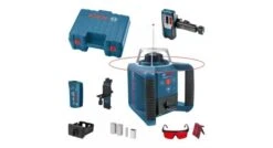 Bosch GRL 300 HV Rotatie Laser + Afstandsbediening (RC 1) + Houder (WM 4) + Laser Ontvanger (LR 1) Set In Koffer - 0601061501