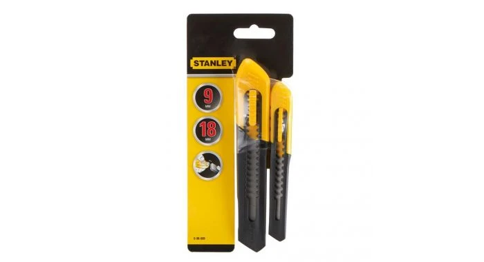 Stanley STHT10202-0 2-delige Afbreekmessenset - 9 + 18mm 1 Stanley STHT10202-0 2-delige Afbreekmessenset - 9 + 18mm