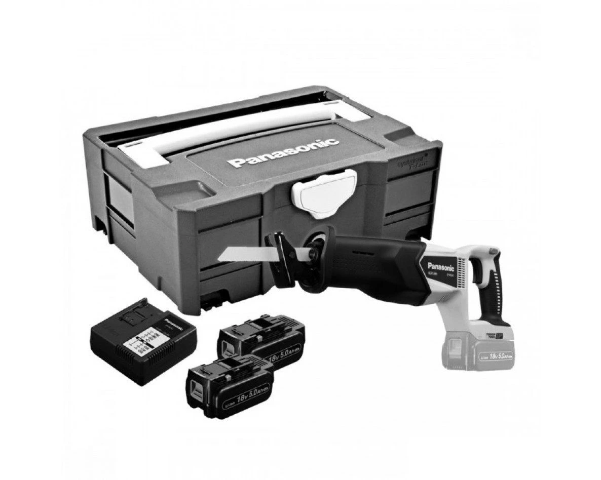 Panasonic EY45A1LJ2G 14,4-18V Li-Ion Accu Reciprozaag Set (2x 5.0Ah Accu) In Systainer 1 Panasonic EY45A1LJ2G 14,4-18V Li-Ion Accu Reciprozaag Set (2x 5.0Ah Accu) In Systainer