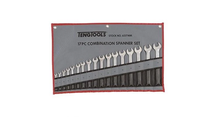 Teng Tools 6517MM 17-delige Ring-/steeksleutelset In Roltas - 6-22mm 1 Teng Tools 6517MM 17-delige Ring-/steeksleutelset In Roltas - 6-22mm