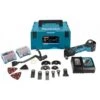 Makita DTM51RT1J3 18V Li-Ion Accu Multitool Set (1x 5.0Ah Accu) + 41 Delige Accessoireset In Mbox - Snelwissel