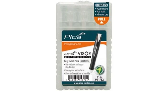 Pica 991/52 VISOR Navulling - Permanent - Wit (4st) 1 Pica 991/52 VISOR Navulling - Permanent - Wit (4st)