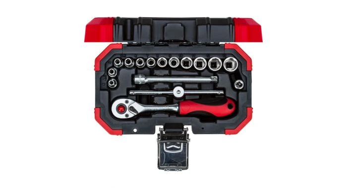 Gedore RED R49003016 16-delige Dopsleutelset - 1/4'' - 3300050 1 Gedore RED R49003016 16-delige Dopsleutelset - 1/4'' - 3300050