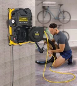 Stanley Fatmax 8215410STF585 Wandcompressor - 1,1 KW - 8 Bar - 160L/min - Olievrij -Makita || Bosch || Stanley Verkoop c88c0ee313a7a9c119e1a671f78f5771